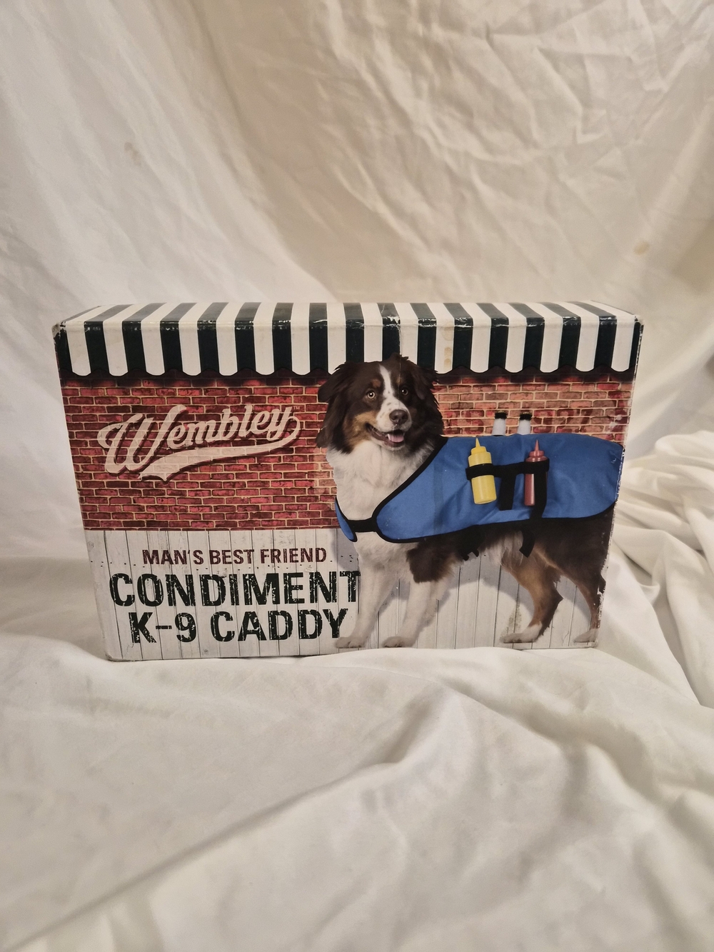 Wembley Condiment K-9 Caddy — Blue Dog Vest *New- Open Box For Sizes L and XL